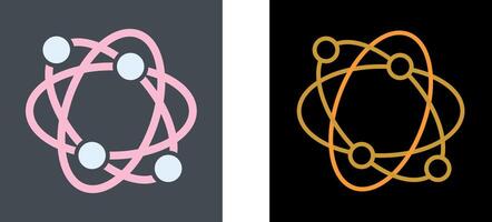 Atomic Structure Icon Design vector