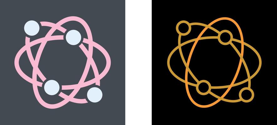 Atomic Structure Icon Design