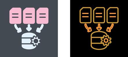 Data Processing Icon Design vector