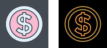 Dollar Symbol Icon Design vector