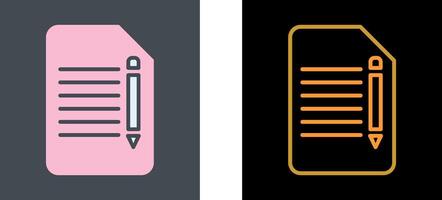 Edit Document Icon Design vector