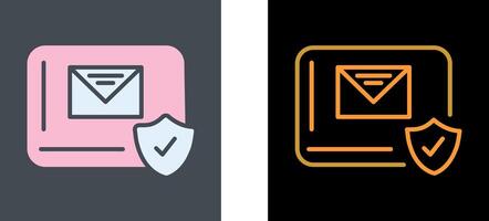Mail Protection Icon Design vector