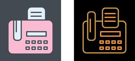 Fax Machine Icon Design vector