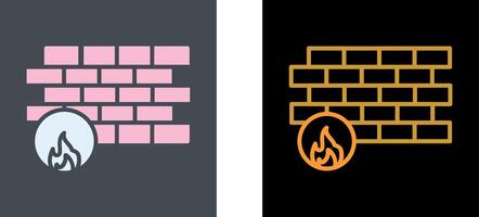 Firewall Icon Design vector
