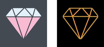 diseño de icono de diamante vector