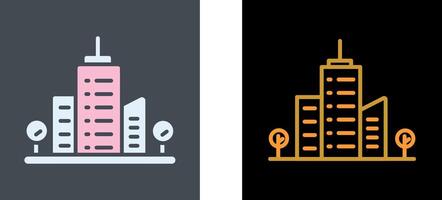 Building Icon Design vector