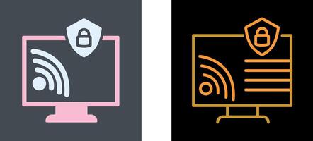 Wifi Security Icon Design vector