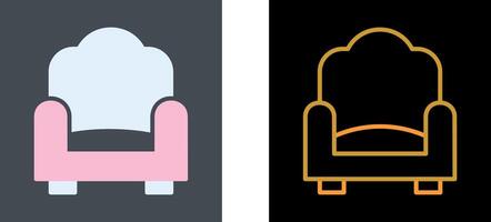 Single Sofa Icon Design vector