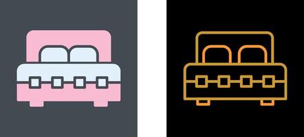 Double Bed I Icon Design vector