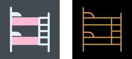 Bunk bed Icon Design vector