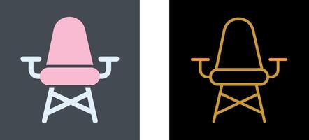 Stylish Chair Icon Design vector