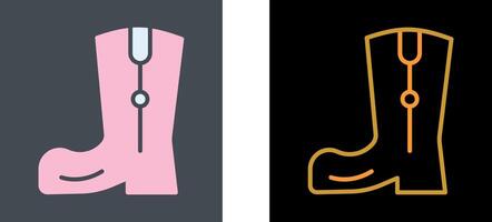 Cowboy Boot Icon Design vector