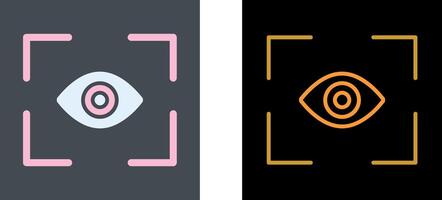 Eye Scan Icon Design vector