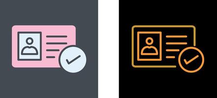 Authentication Icon Design vector