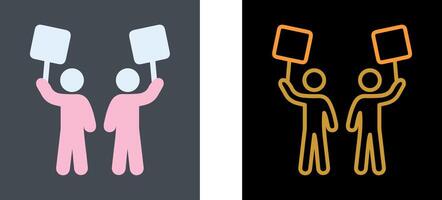 Demonstrator Icon Design vector