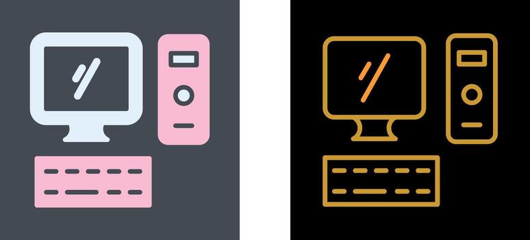 Computer Icon Design vector
