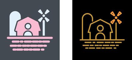 Farm House Icon Design vector