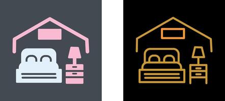 Bedroom Icon Design vector