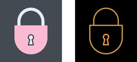 Padlock Icon Design vector