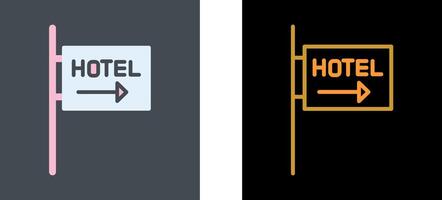 Hotel Sign Icon Design vector