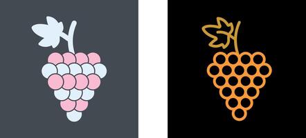 Grapes Icon Design vector