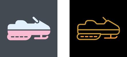 Snowmobile Icon Design vector