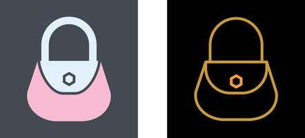 Ladies Bag Icon Design vector