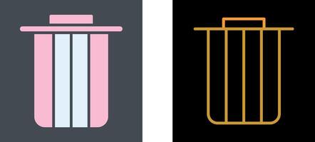 Dustbin Icon Design vector