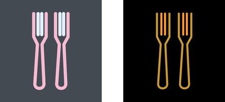 Fork Icon Design vector