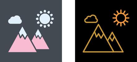 Mountain Icon Design vector