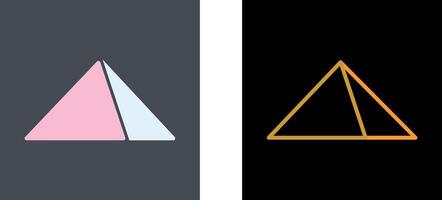 Pyramid Icon Design vector