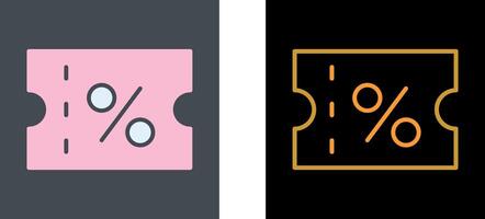 Coupon Icon Design vector