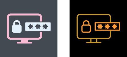 Password Icon Design vector