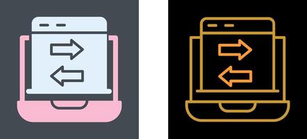 Data Transfer Icon Design vector