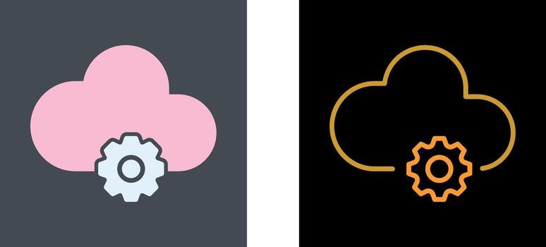 Cloud Computing Icon Design vector