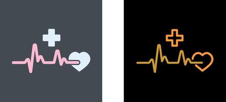 Heart Attack Icon Design vector