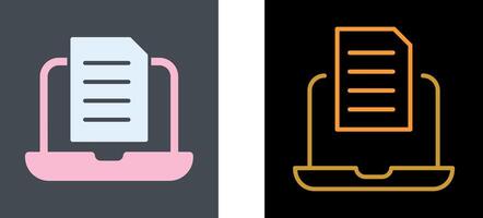 Document Icon Design vector