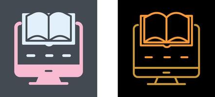 Digital Learning Icon Design vector