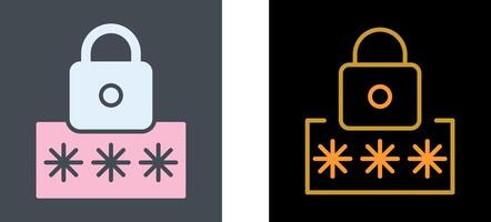 Pin Code Icon Design vector