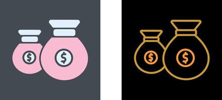 Money Bag Icon Design vector