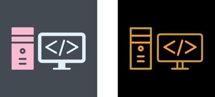 Coding Icon Design vector