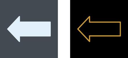 Left Icon Design vector