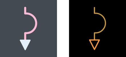 Arrow down Icon Design vector