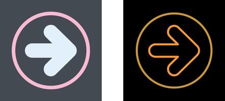 To Right Icon Design vector