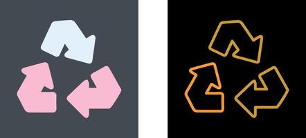 Recycle Arrow Icon Design vector