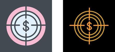 Economic Target Icon Design vector