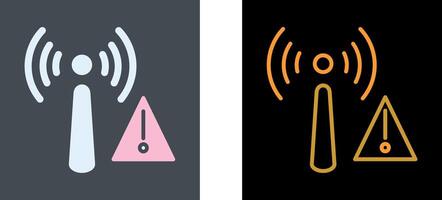 Non Ionizing Radiation Icon Design vector