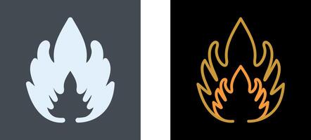Flammable Material Icon Design vector