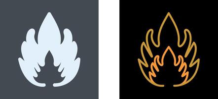 Flammable Material Icon Design vector