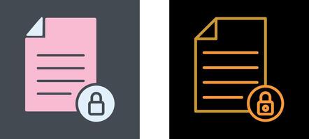 Private Document Icon Design vector